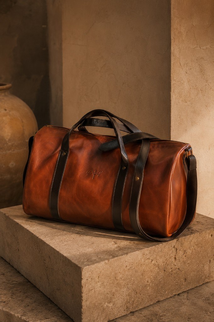 Travel Bag I — cuero cognac